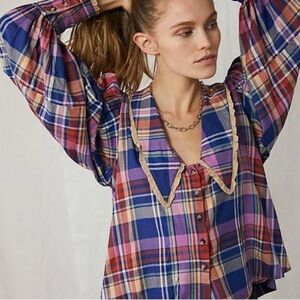 Free People Bexley Plaid Shirt